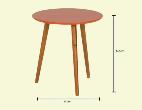 MESA LATERAL REDONDA 45 CM TRIWOOD - Imagem 9