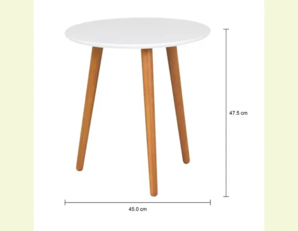 MESA LATERAL REDONDA 45 CM TRIWOOD - Imagem 2